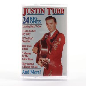 Justin Tubb 24 Big Ones (RARE Cassette Tape, 1997, King Records) 24C-4112 TESTED